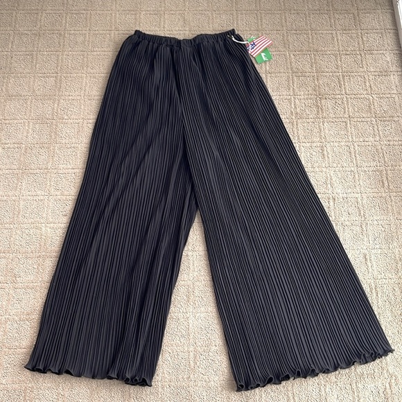 Boston Maid vintage pleated palazzo pants wide leg made in USA women’s M NWT - Picture 1 of 7